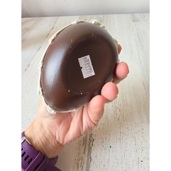 Vintage chocolate egg Easter spring flower figurine trinket decor statue‎ - Picture 4 of 7